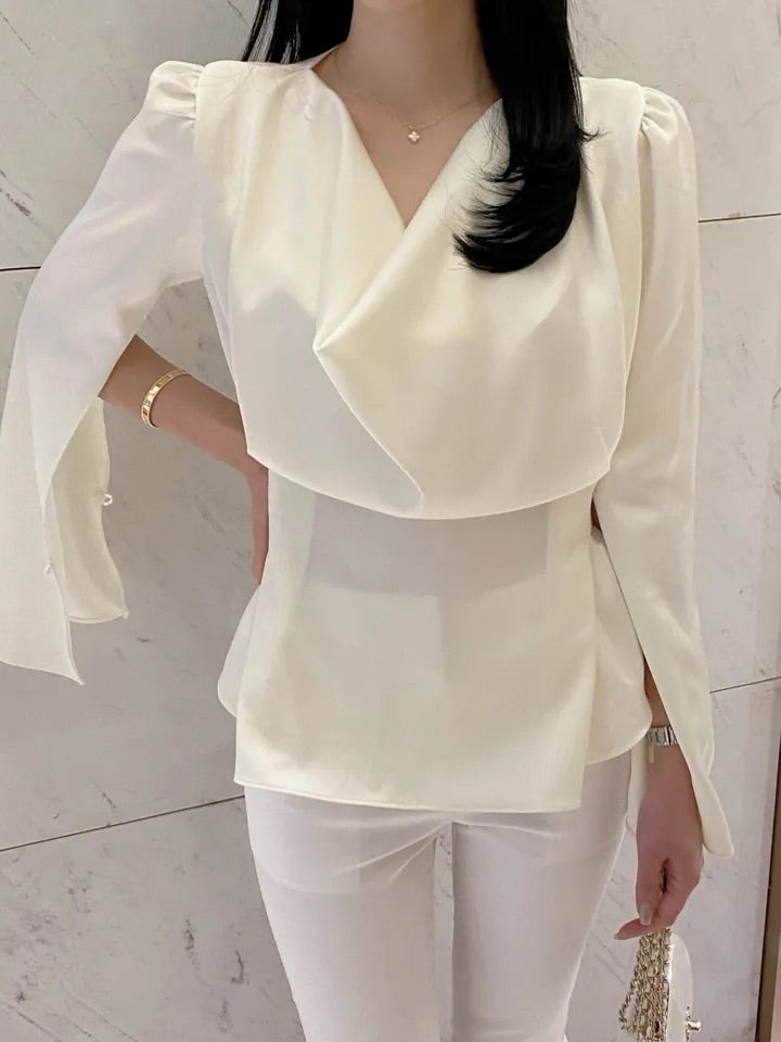 Zoe Drape Blouse