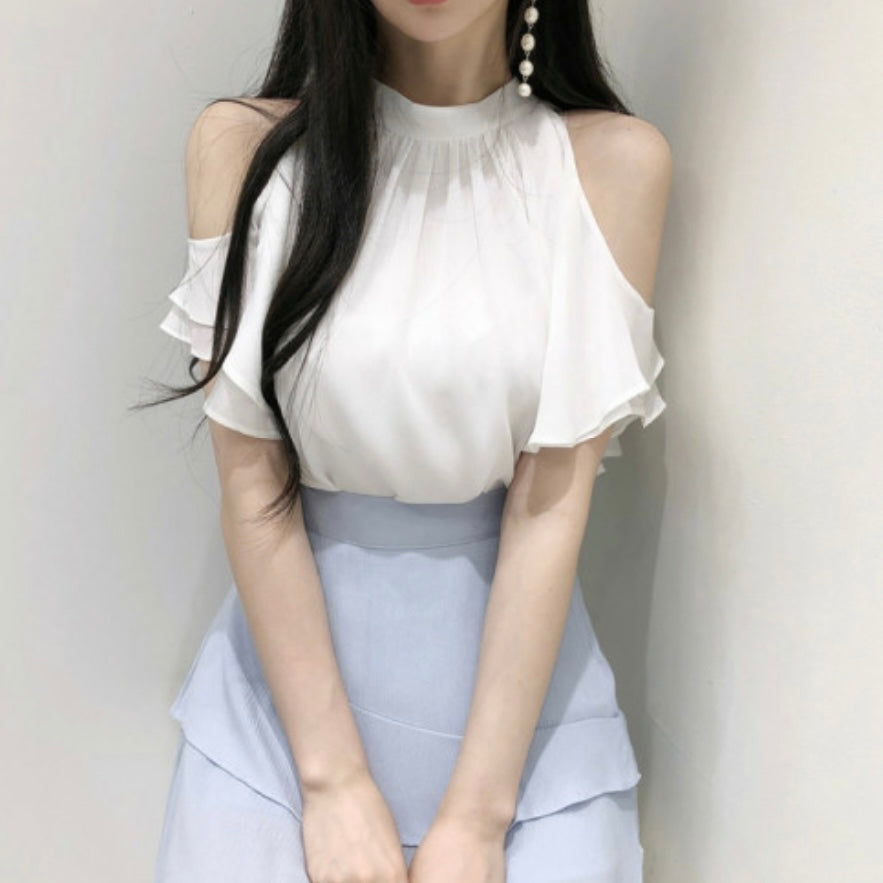 Frill Off-Shoulder Blouse
