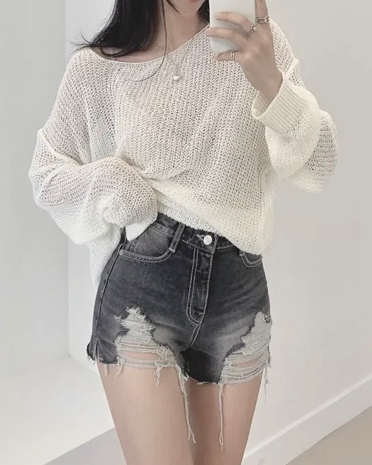 Landis Boat-Neck Knit Top