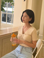 Twist Short Sleeves Knit