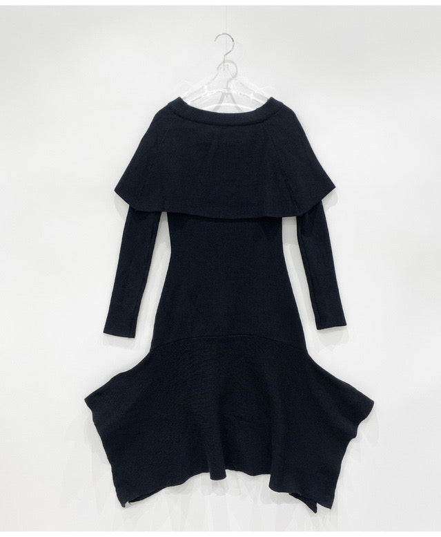Off-Shoulder Knit Long Dress