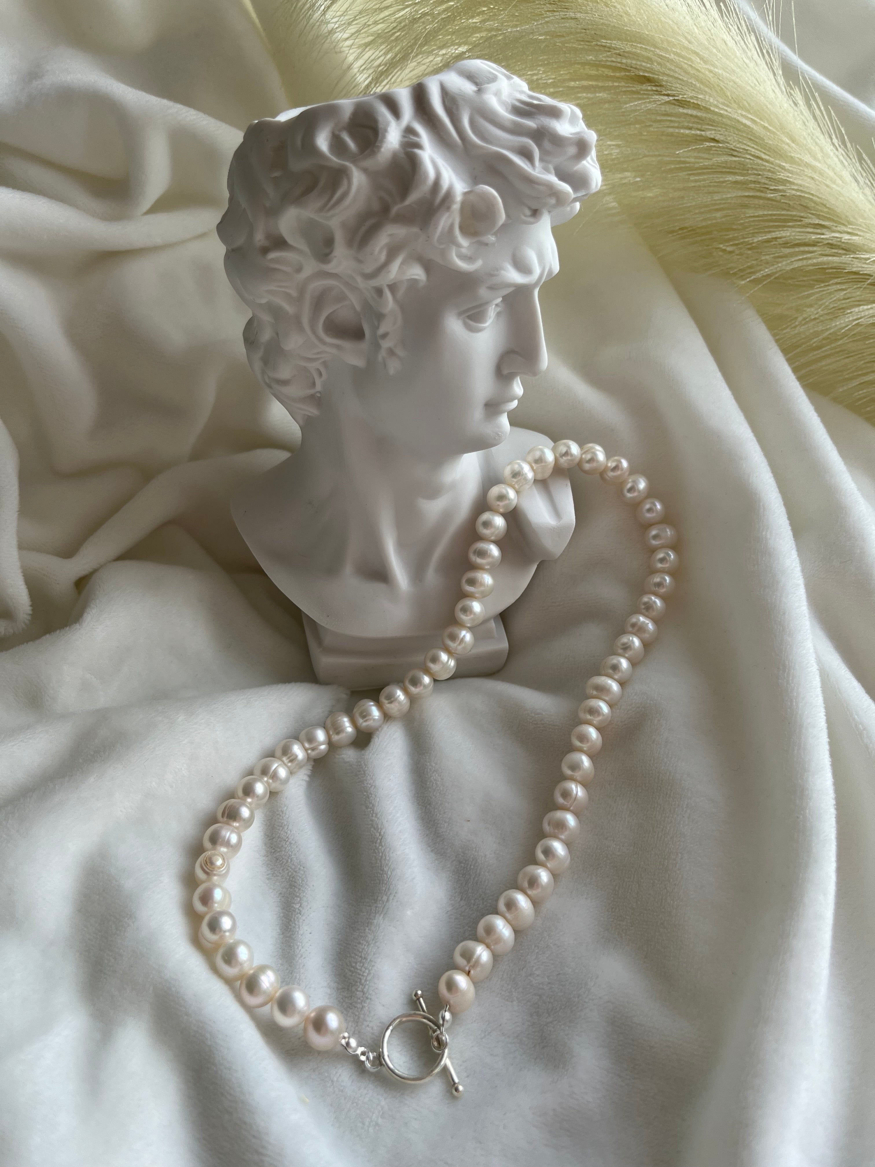 Silver Ugly Freshwater Pearl Necklace