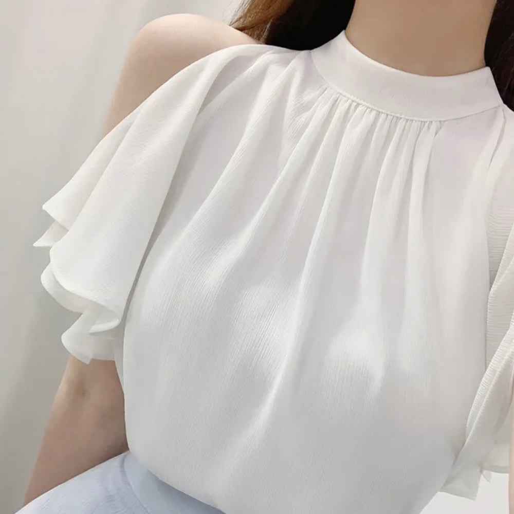Frill Off-Shoulder Blouse