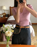 Twist Short Sleeves Knit