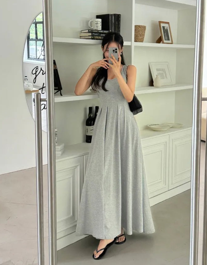 [ Sale Excluded ] Mui Pintuck Sleeveless Dress