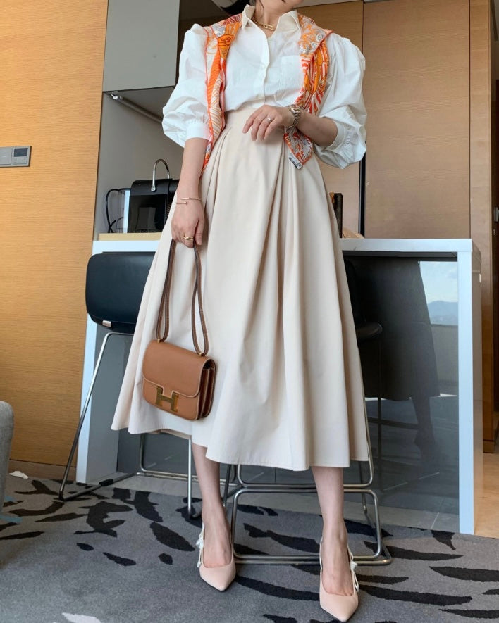 Hepburn Long Skirt