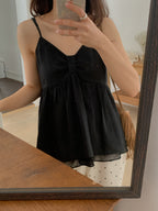 Ribbon Flare Cami Blouse