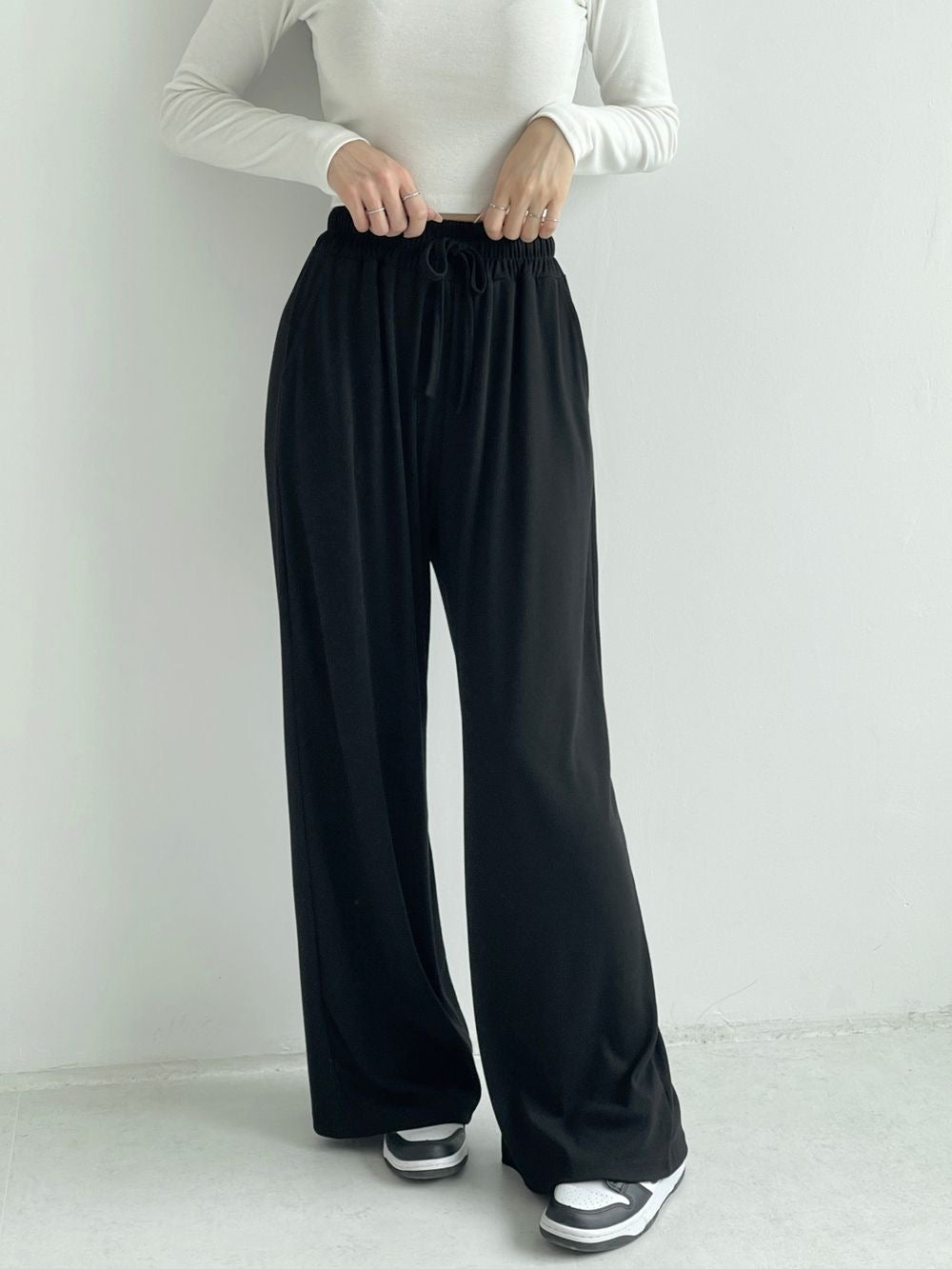 [Short,Long] Flowy Wide Track Pants