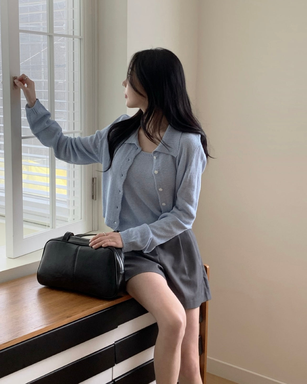Biela Cardigan Set