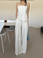 [ Sale Excluded ] Linen Pintuck Two-Piece Set