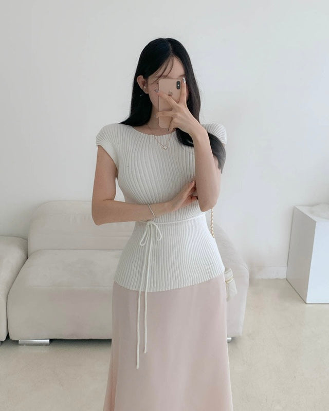 Cool Ribbed Strap Knit