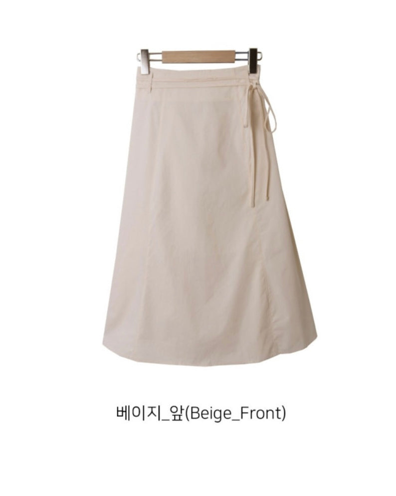 Cotton Ribbon String Skirt
