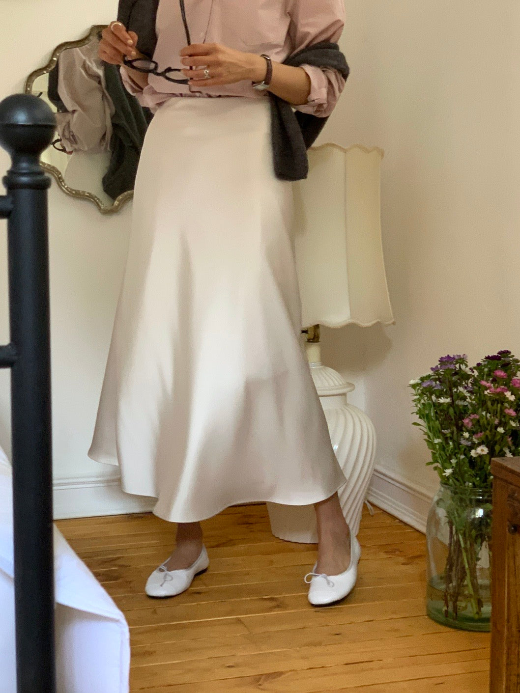 [S,M] Jian Satin Skirt