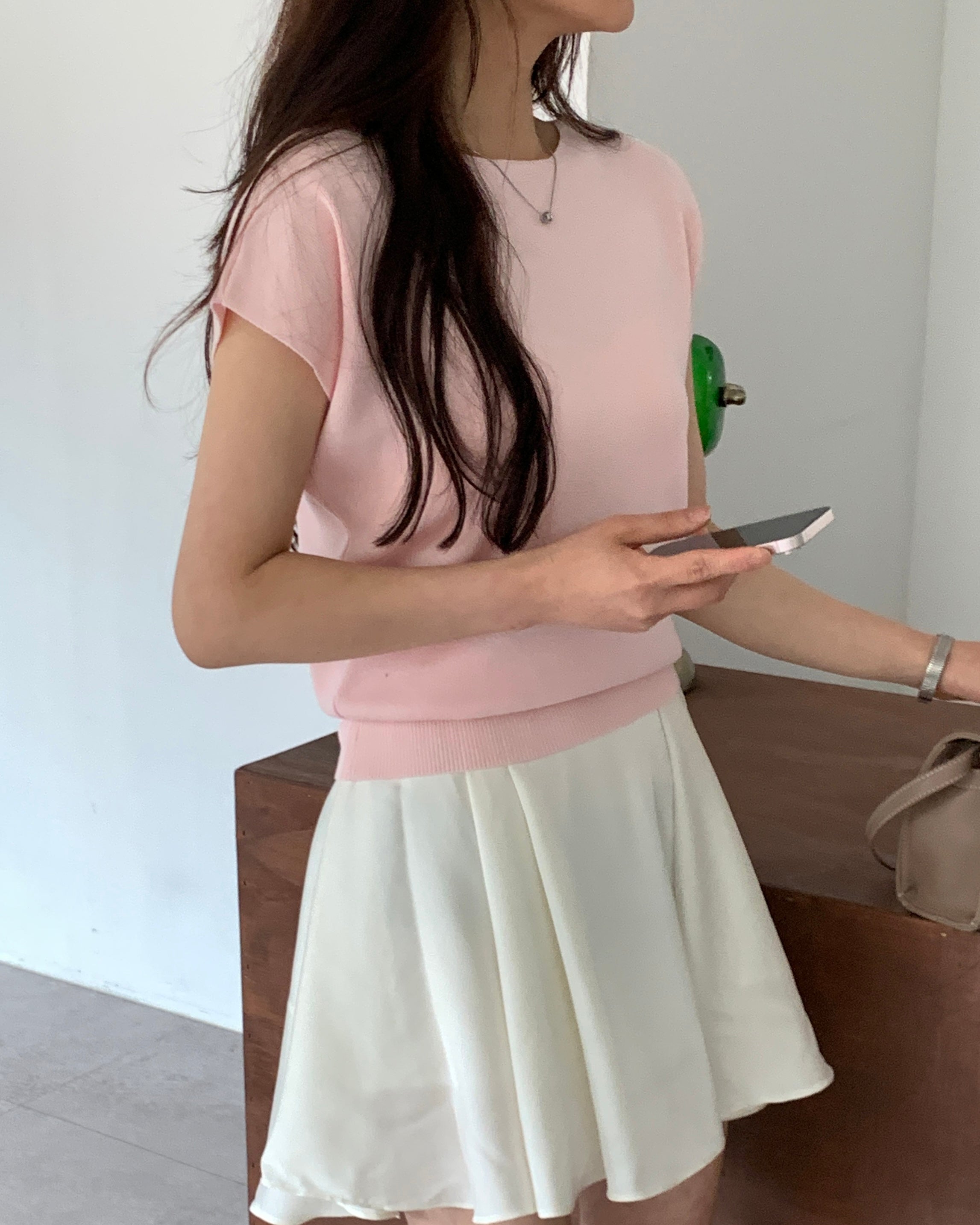 Cool Cap-Sleeve Knit