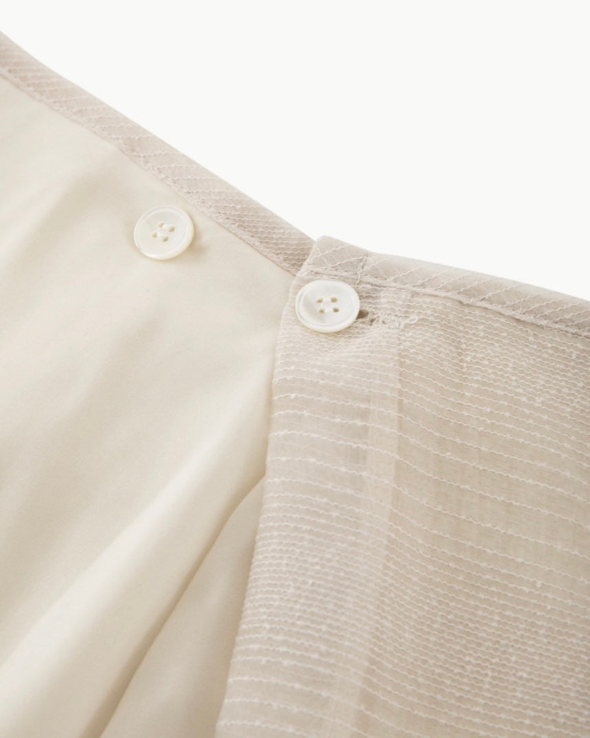 Stay Two Button Skirt