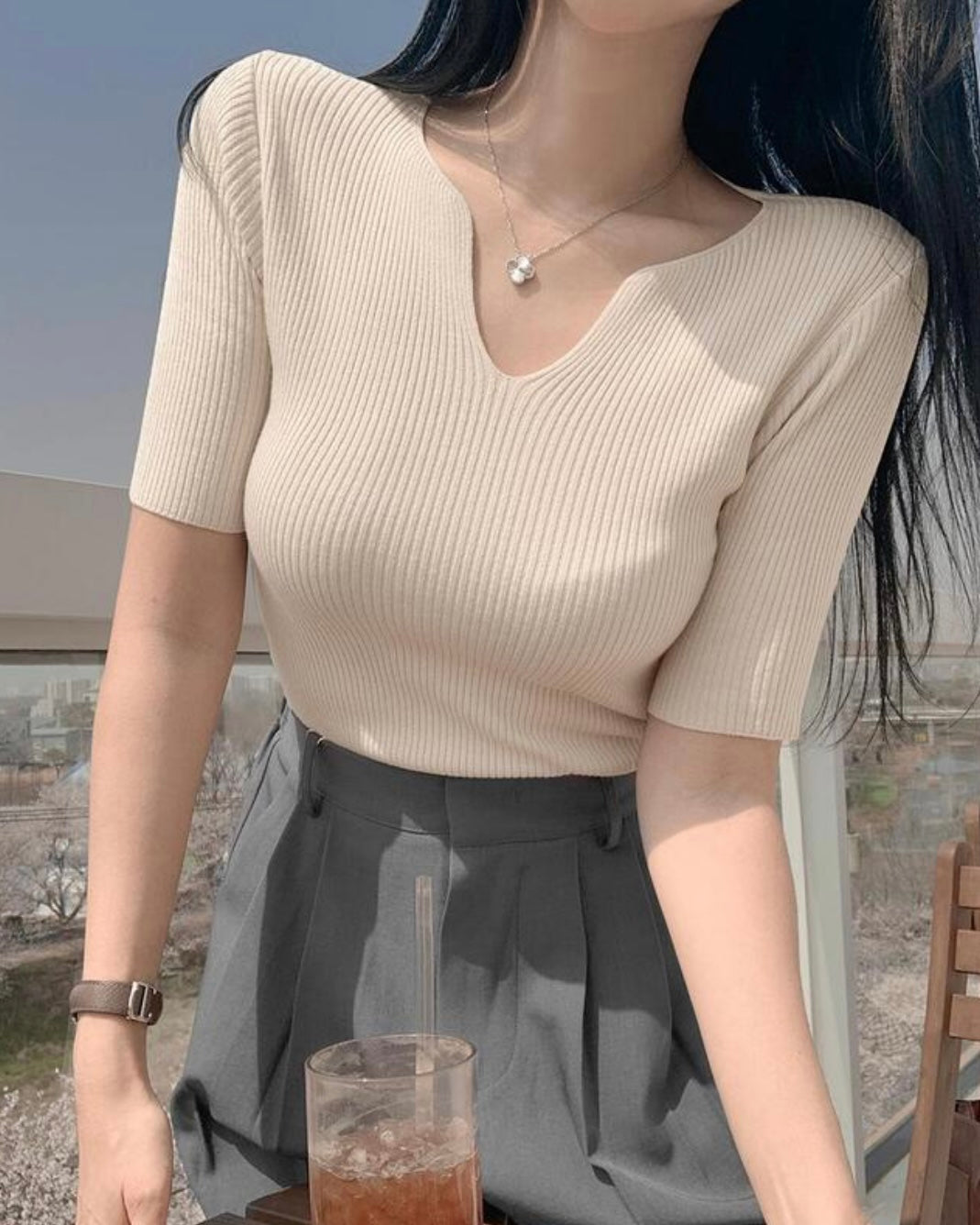 Envy Half-Sleeve Knit