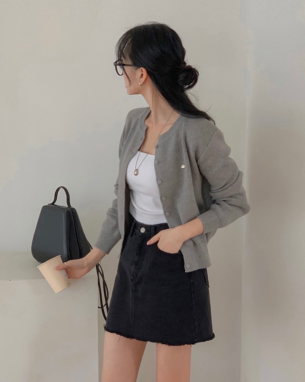 Daily Metal Charm Cardigan