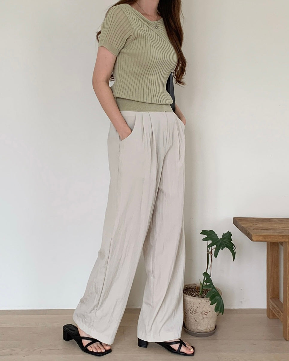 Summer Pin-Tuck Slacks