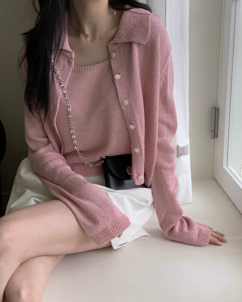 Biela Cardigan Set