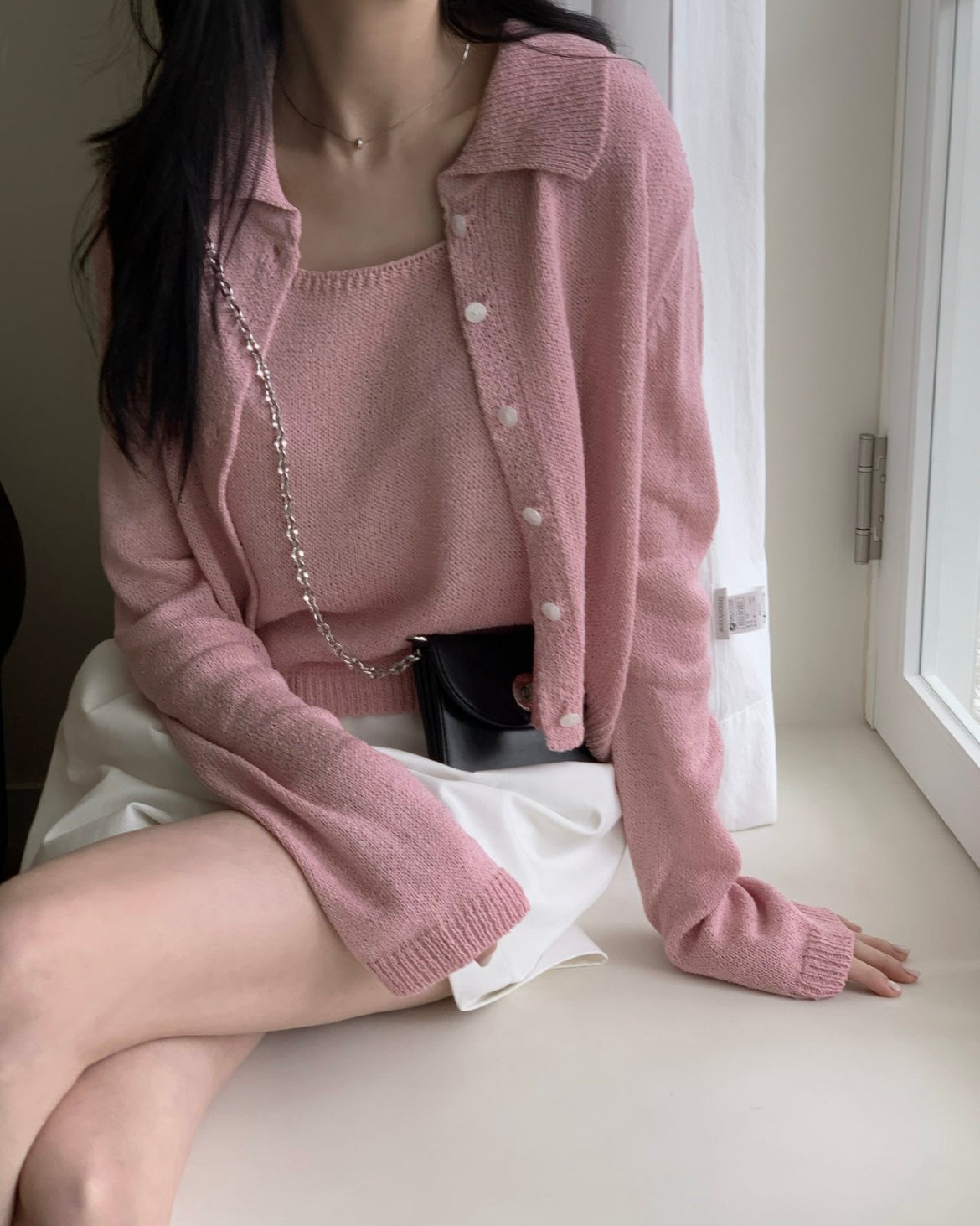 Biela Cardigan Set