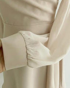 [ Pre-order ] Chiffon Sleeve Wrap Dress
