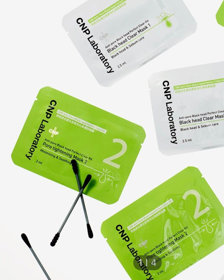 [ CNP ] Anti-Pore Black Head Perfect Clear Kit 5P