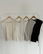 Wrap Cap-Sleeve Knit