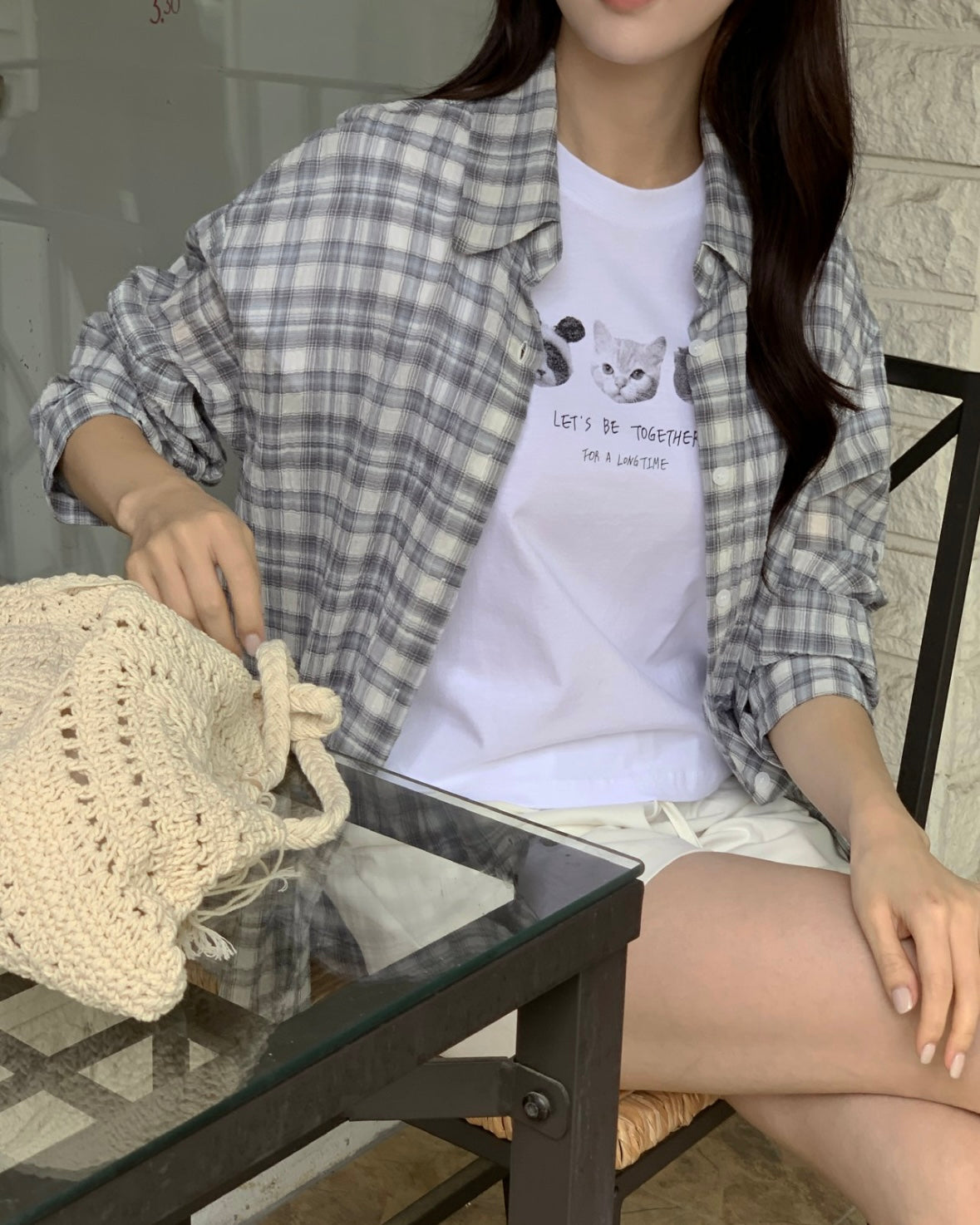 Check Overfit Shirt