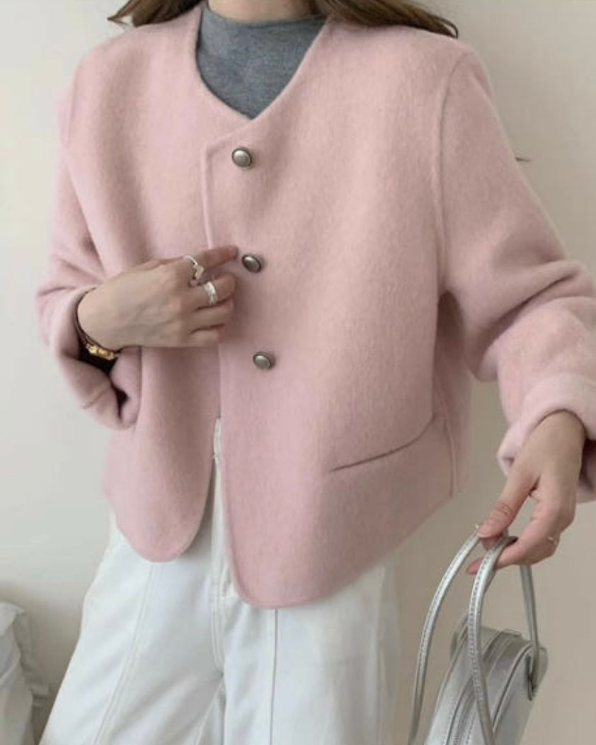 Round Wool Handmade Jacket