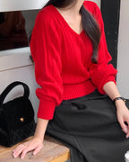 Balloon Sleeves Knit
