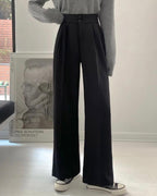 [S,M] High-Waist Banding Slacks