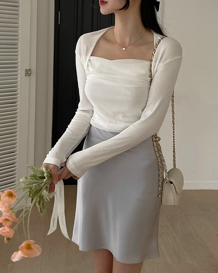 Tulle Bolero Top
