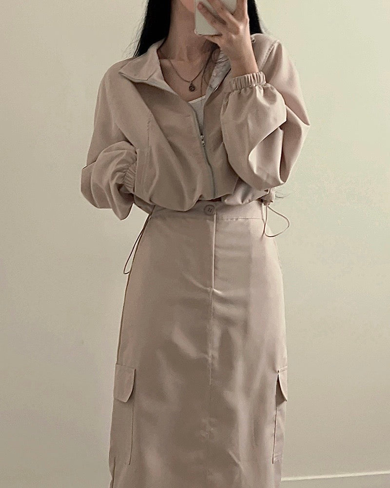 String Banding Cargo Two-Piece Set