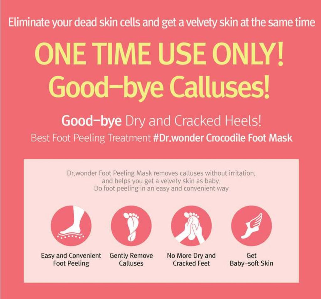 [ Dr+wonder ] Crocodile Foot Peeling Mask