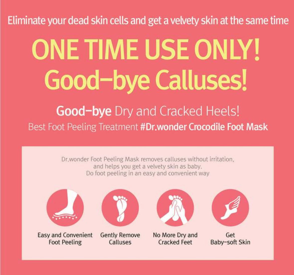 [ Dr+wonder ] Crocodile Foot Peeling Mask