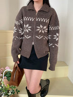 Nordic Knitted Zip-Up