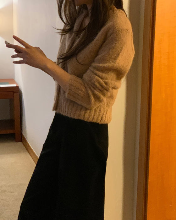Mui Alpaca Cardigan - 88% Alpaca