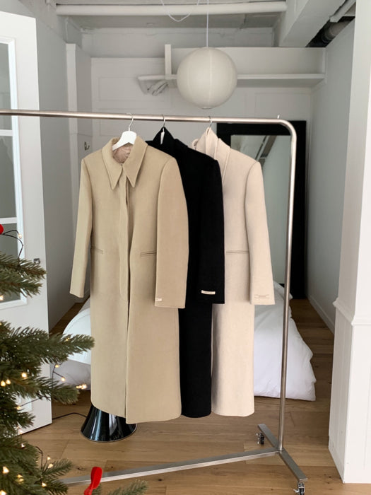 Vin Handmade 90% Wool Coat with Padded Vest