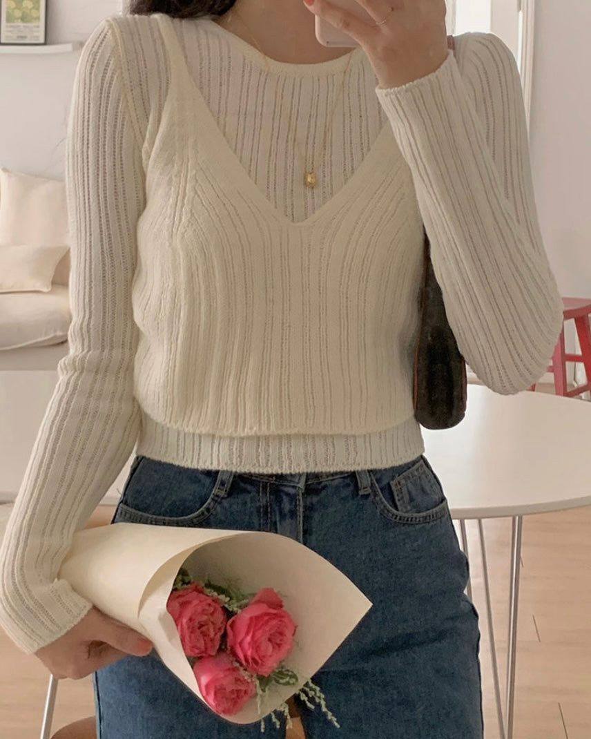 Tony Layered Knit Top