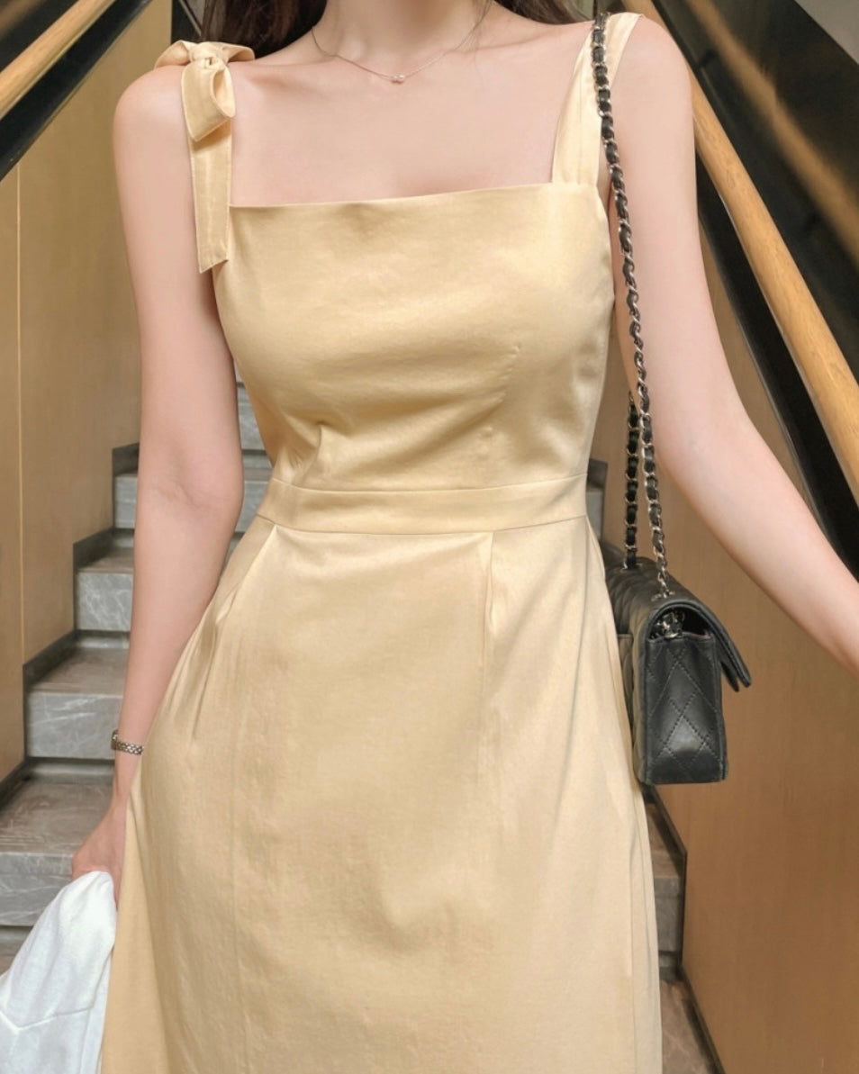 One Ribbon Long Dress