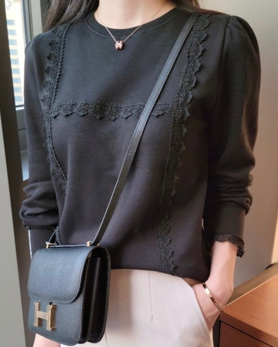 Elodie Lace Sweatshirt