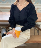 Hershey Tie Blouse
