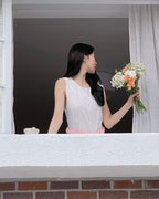 Lace Bloom Sleeveless Dress