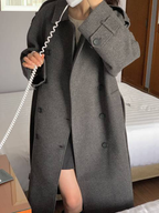 Sage Wool Coat (Quilted Lining)
