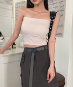 Built-In Padded Banding Tube Top