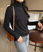 Mari Brushed Turtle-Neck