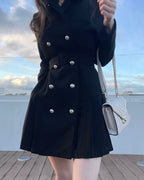 Pleats Jacket Dress