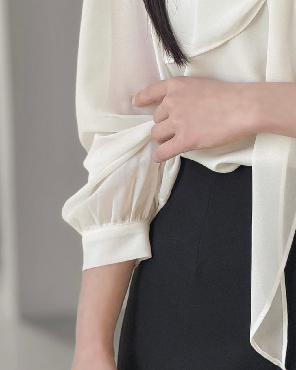 Chiffon Ribbon Blouse