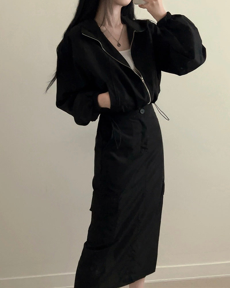 String Banding Cargo Two-Piece Set