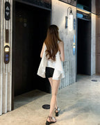 Flared Sleeveless Blouse